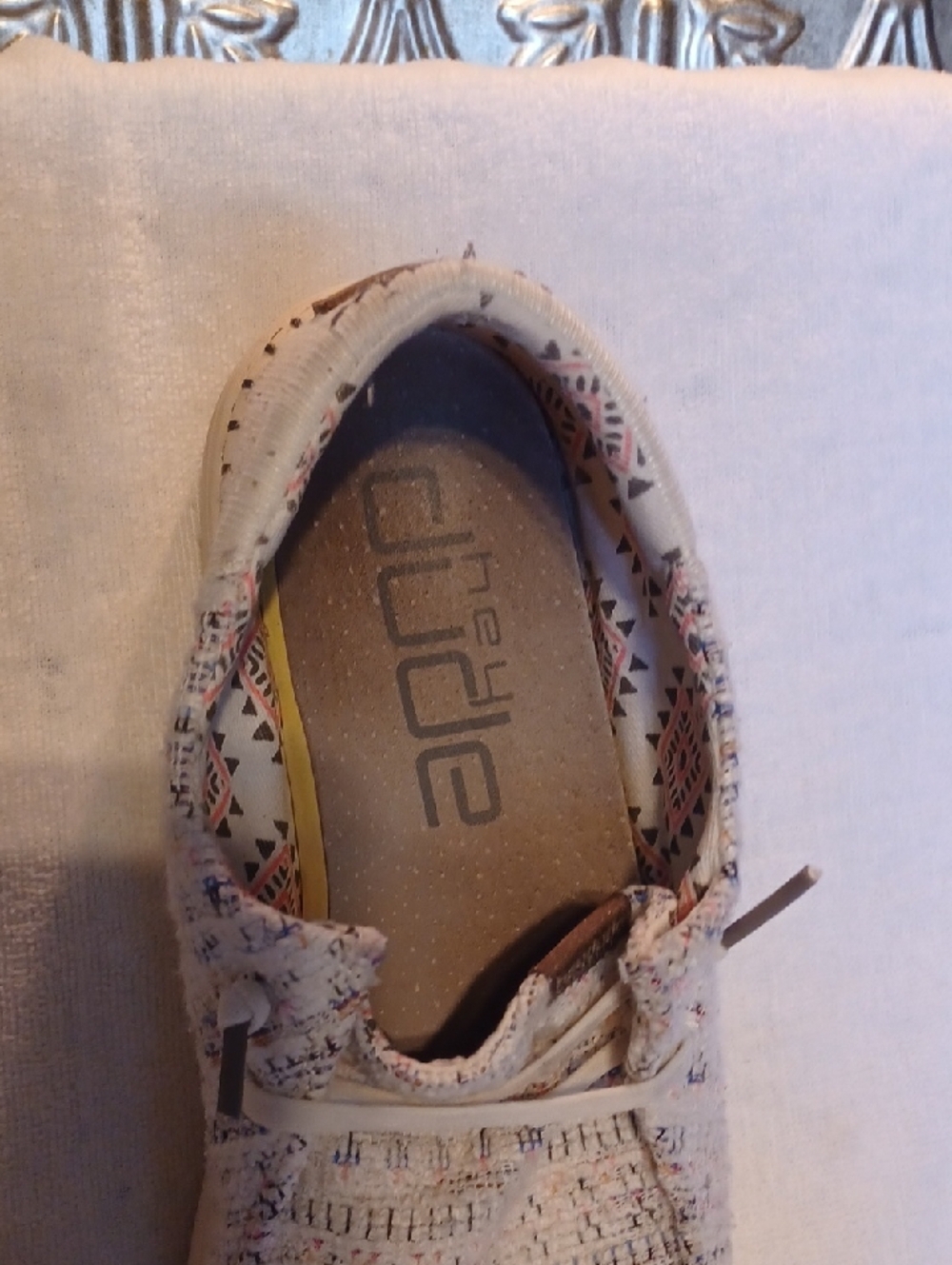 Hey Dude Casual Slip-On Sneakers in Ivory Multi - Picture 2 of 6